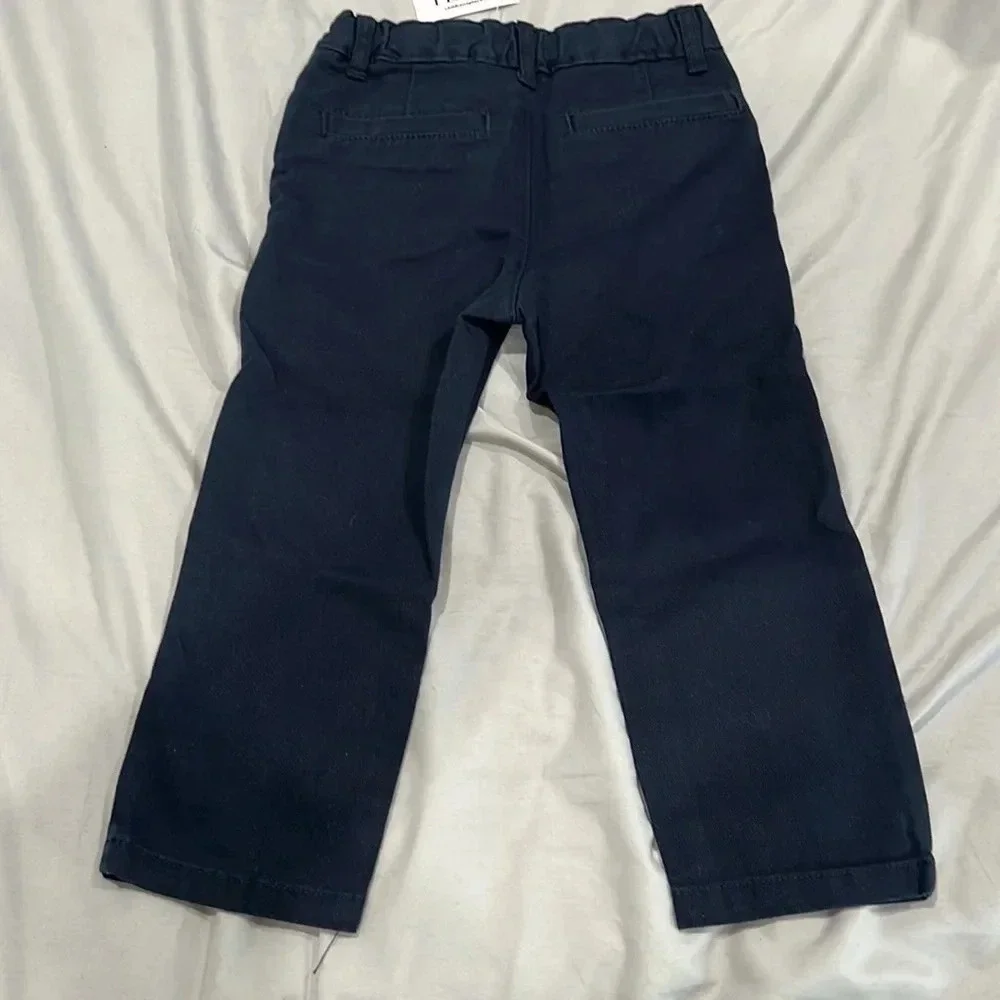 NWT navy blue khaki pants for toddler boy